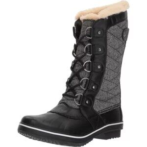 JBU by Jambu Jambu Lorna Weather Ready JB17LOR91 Women Black Leather Snow Boot 8